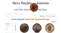 Desktop Screenshot of civilwartokens.com